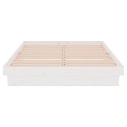 Giroletto Bianco in Legno Massello 120x190 cm Small Double - homemem39