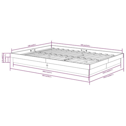 Giroletto Grigio in Legno Massello 140x190 cm | homemem39