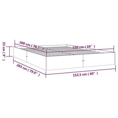 Giroletto Bianco in Legno Massello 150x200 cm King Size
