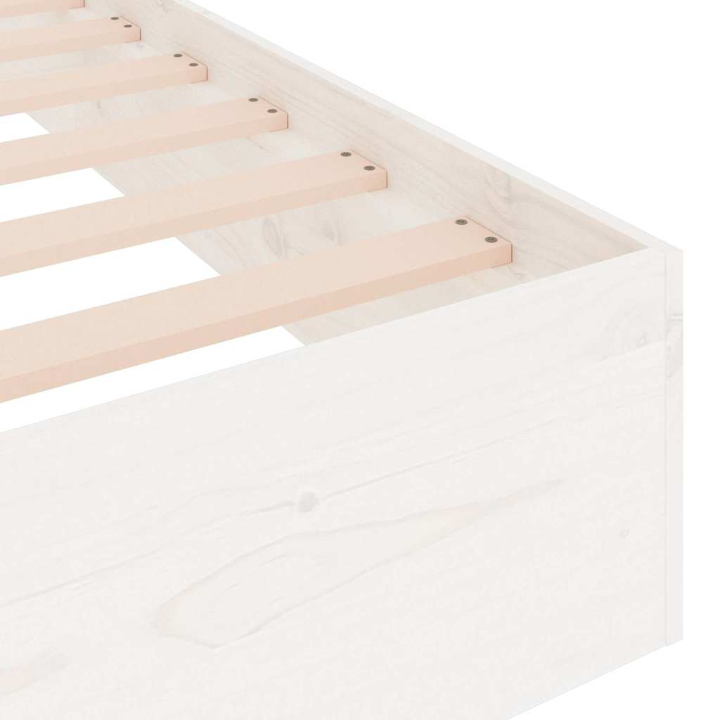 Giroletto Bianco in Legno Massello 140x200 cm