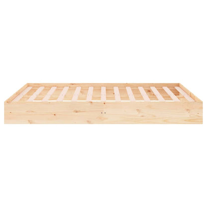 Giroletto senza Materasso Ambrato in Legno Massello 120x200 cm