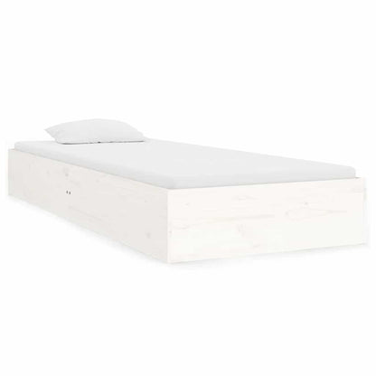 Giroletto Bianco in Legno Massello 75x190 cm Small Single | homemem39