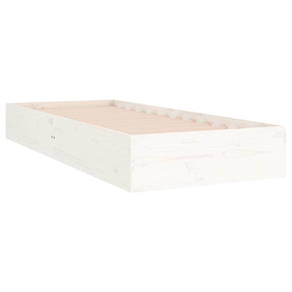 Giroletto Bianco in Legno Massello 75x190 cm Small Single