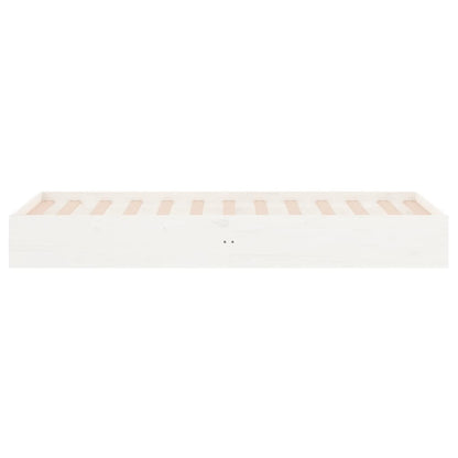 Giroletto Bianco in Legno Massello 75x190 cm Small Single | homemem39