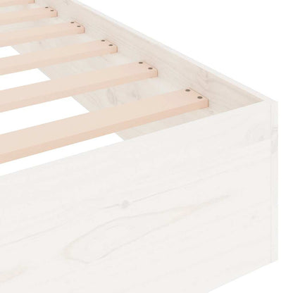 Giroletto Bianco in Legno Massello 75x190 cm Small Single | homemem39