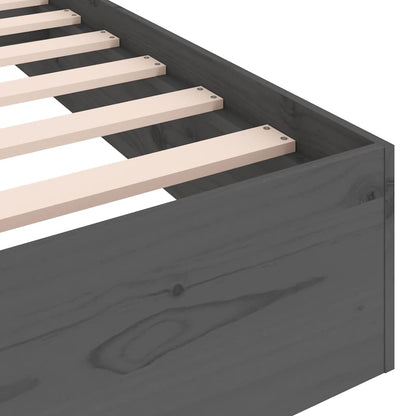 Giroletto in Legno Massello Grigio 75x190 cm Small Single - homemem39