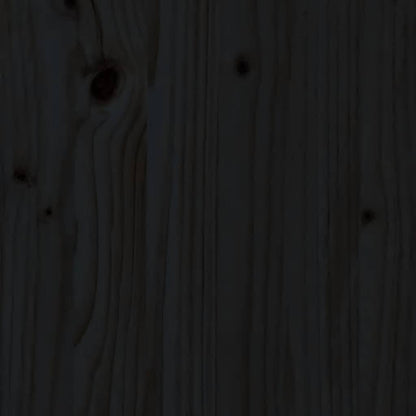 Giroletto in Legno Massello Nero 75x190 cm Small Single - homemem39