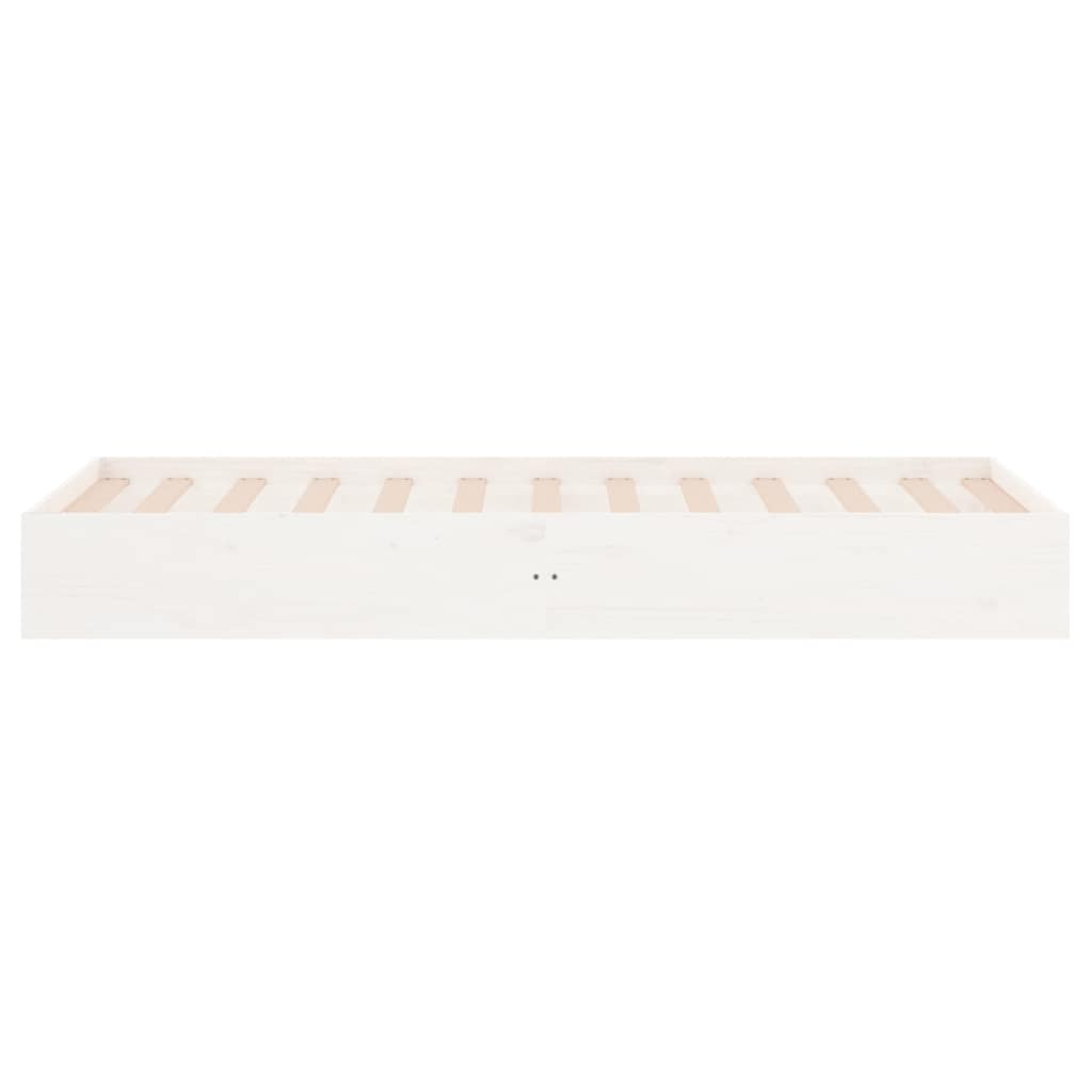 Giroletto Bianco in Legno Massello 90x190 cm Single
