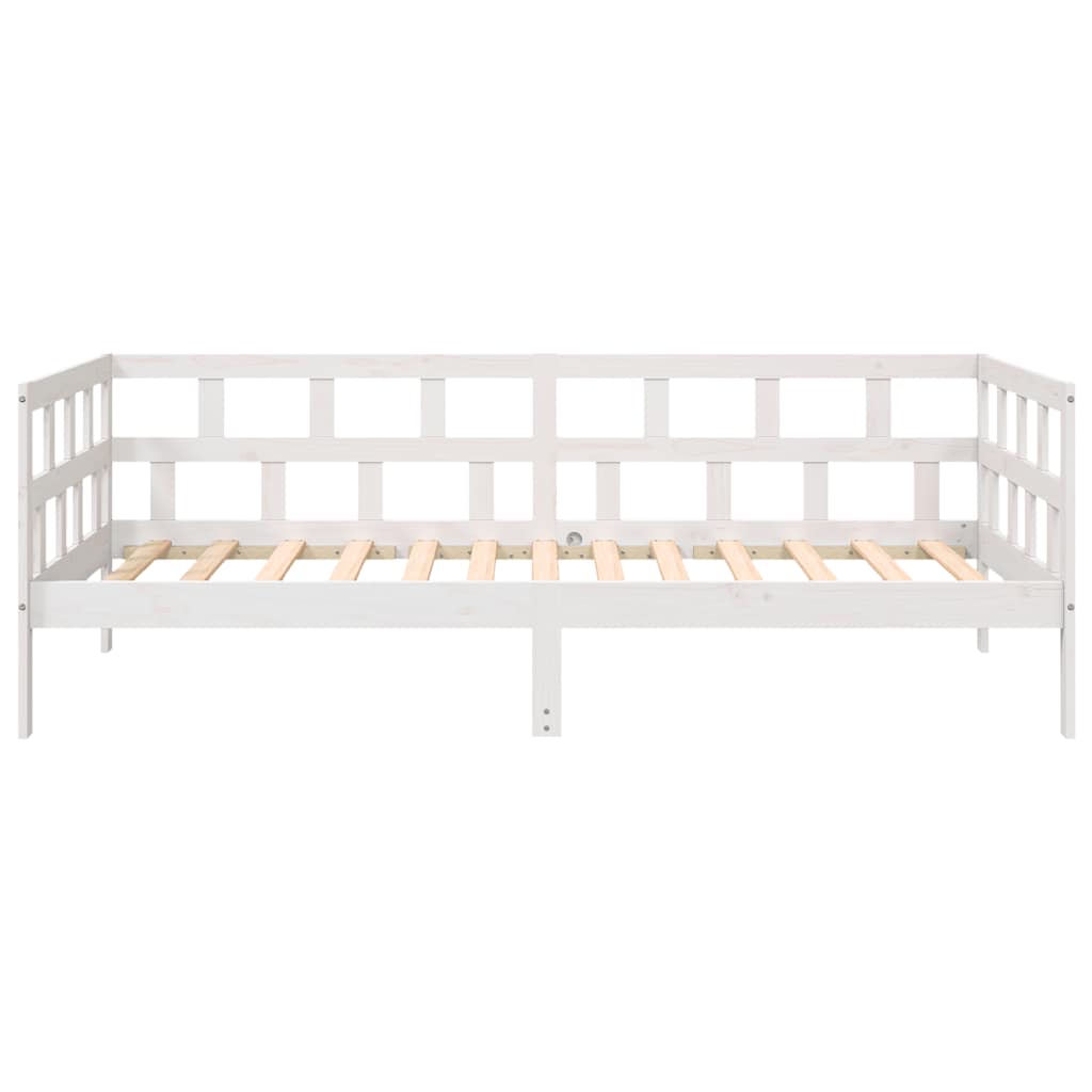 Dormeuse Bianca in Legno Massello di Pino 90x200 cm | homemem39