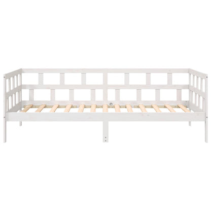 Dormeuse Bianca in Legno Massello di Pino 90x200 cm | homemem39