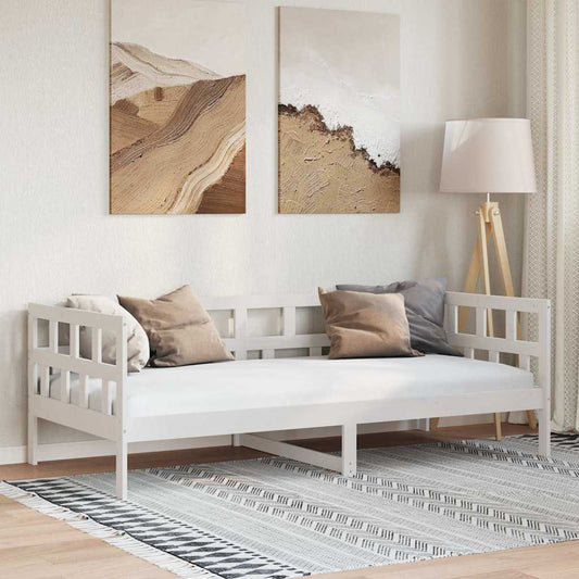 Dormeuse Bianca in Legno Massello di Pino 90x200 cm