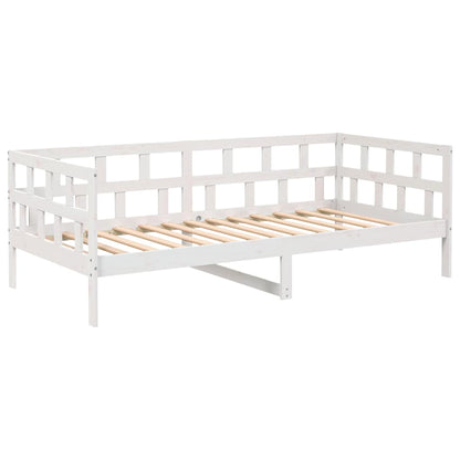 Dormeuse Bianca in Legno Massello di Pino 80x200 cm | homemem39