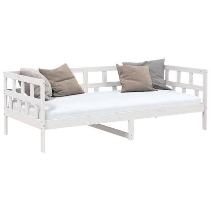 Dormeuse Bianca in Legno Massello di Pino 80x200 cm | homemem39