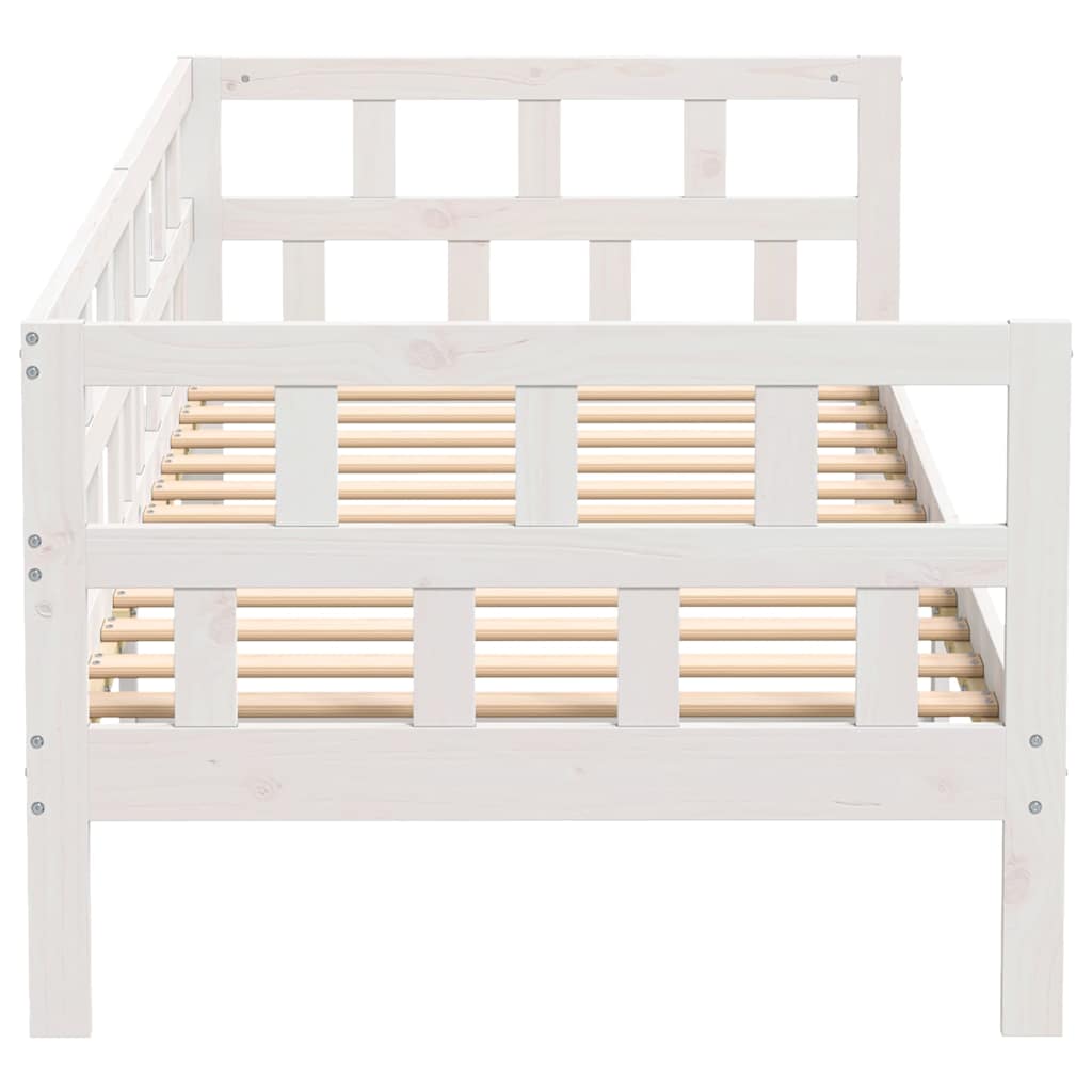 Dormeuse Bianca in Legno Massello di Pino 80x200 cm | homemem39