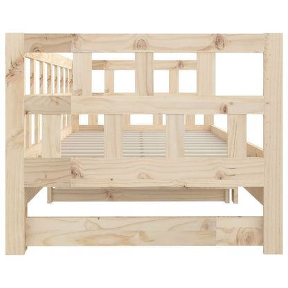 Dormeuse Estraibile Legno Massello Pino 2x(90x200) cm - homemem39