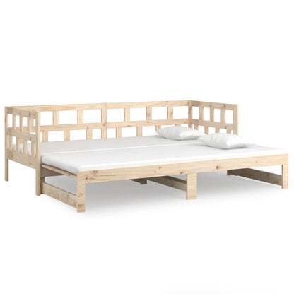 Dormeuse Estraibile in Legno Massello di Pino 2x(80x200) cm | homemem39
