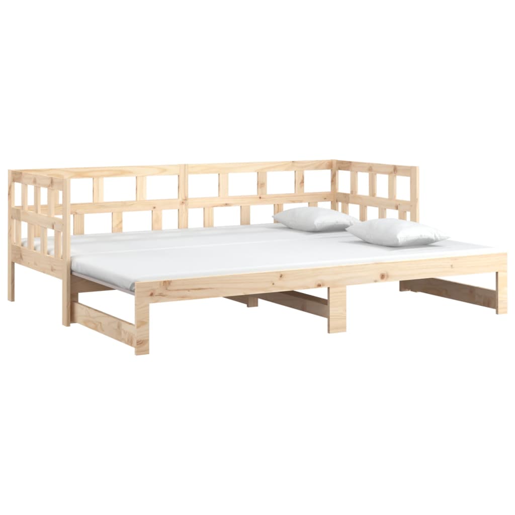 Dormeuse Estraibile in Legno Massello di Pino 2x(80x200) cm | homemem39