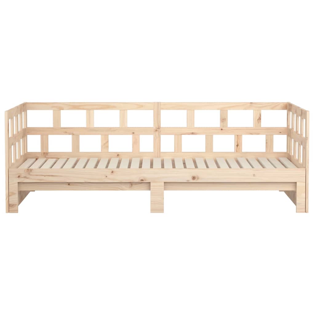 Dormeuse Estraibile in Legno Massello di Pino 2x(80x200) cm