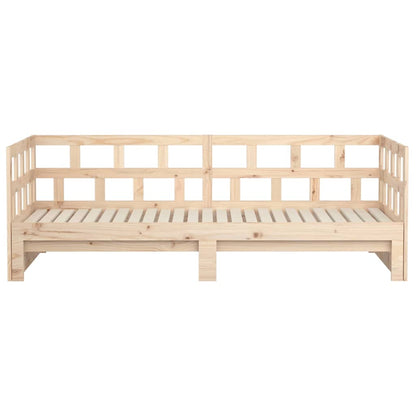 Dormeuse Estraibile in Legno Massello di Pino 2x(80x200) cm