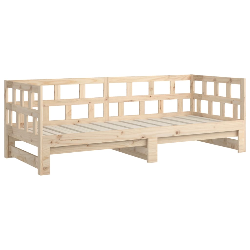 Dormeuse Estraibile in Legno Massello di Pino 2x(80x200) cm | homemem39
