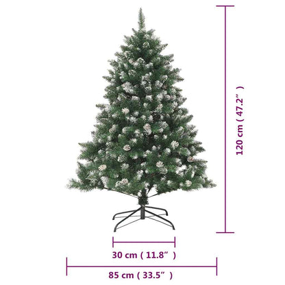 Albero di Natale Artificiale con Base 120 cm PVC | homemem39
