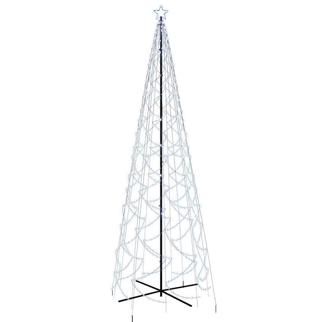 Albero di Natale a Cono Bianco Freddo 1400 LED 160x500 cm - homemem39