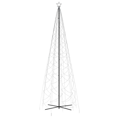 Albero di Natale a Cono Bianco Freddo 1400 LED 160x500 cm - homemem39