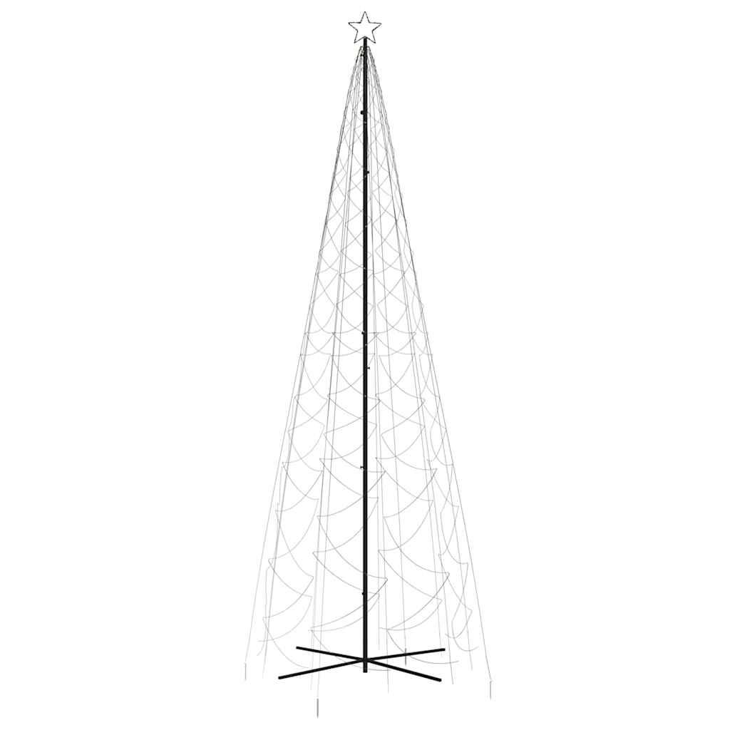 Albero di Natale a Cono Bianco Caldo 1400 LED 160x500 cm - homemem39