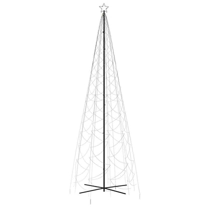 Albero di Natale a Cono Bianco Caldo 1400 LED 160x500 cm - homemem39