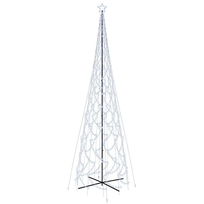 Albero di Natale a Cono Bianco Freddo 3000 LED 230x800 cm - homemem39