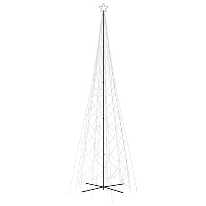 Albero di Natale a Cono Bianco Freddo 3000 LED 230x800 cm - homemem39