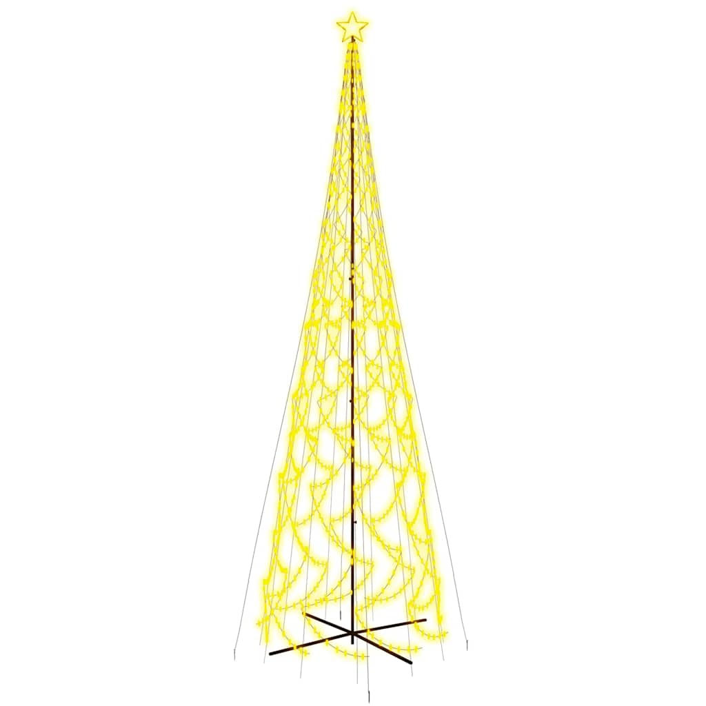Albero di Natale a Cono Bianco Caldo 3000 LED 230x800 cm - homemem39