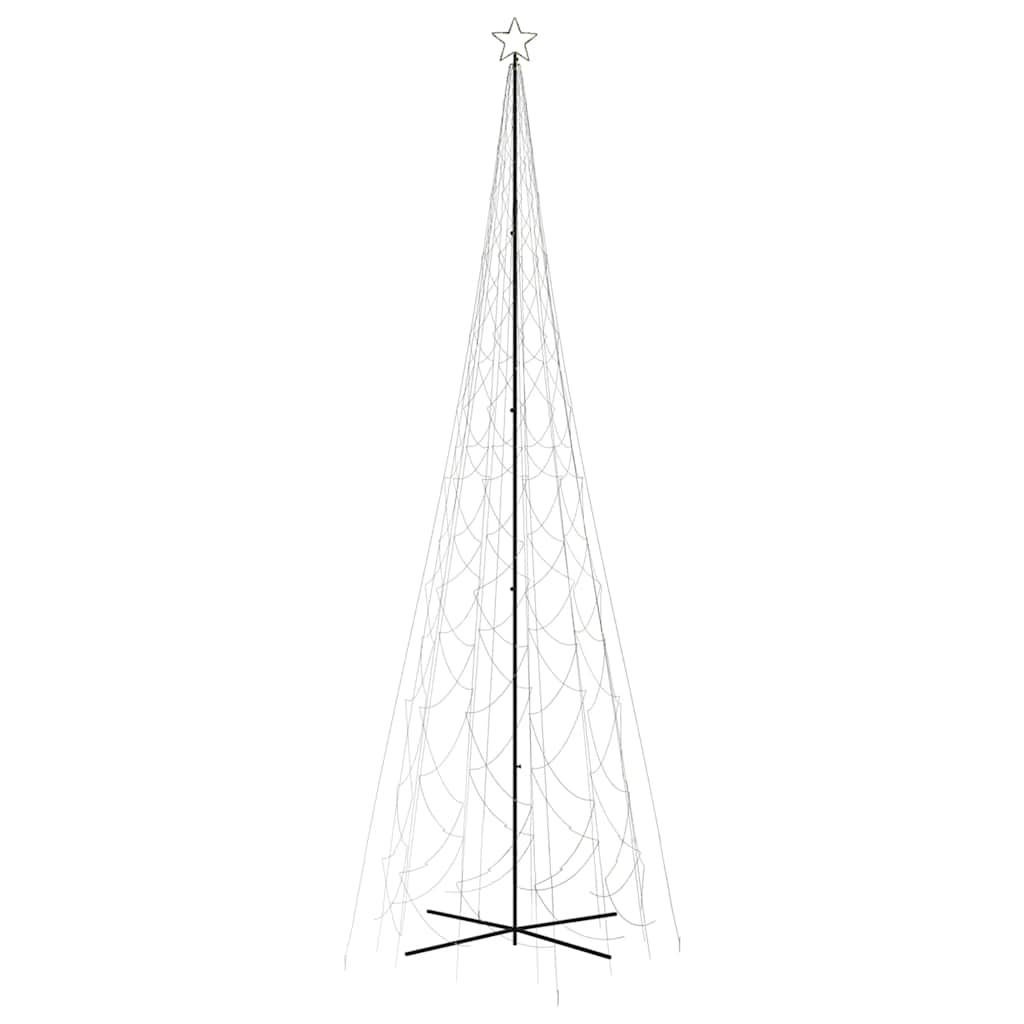 Albero di Natale a Cono Bianco Caldo 3000 LED 230x800 cm - homemem39