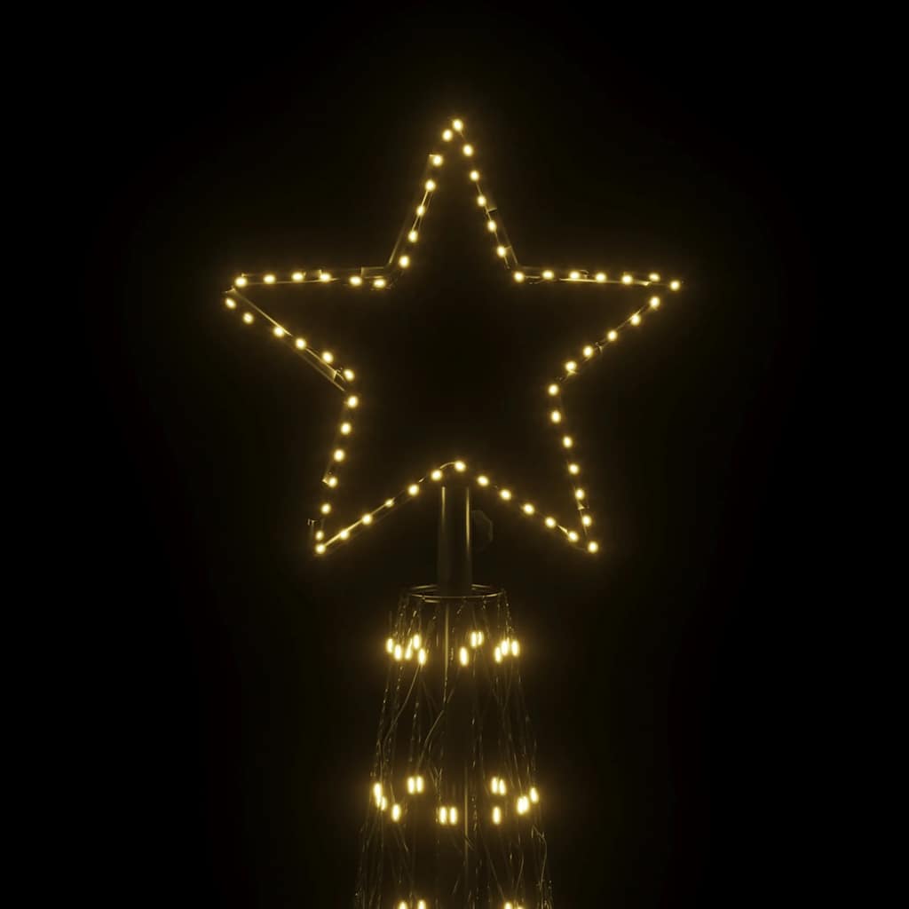 Albero di Natale a Cono Bianco Caldo 3000 LED 230x800 cm - homemem39