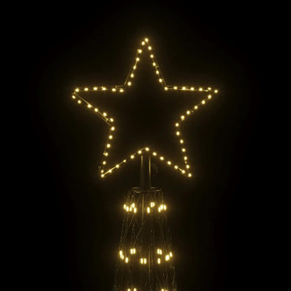 Albero di Natale a Cono Bianco Caldo 3000 LED 230x800 cm - homemem39