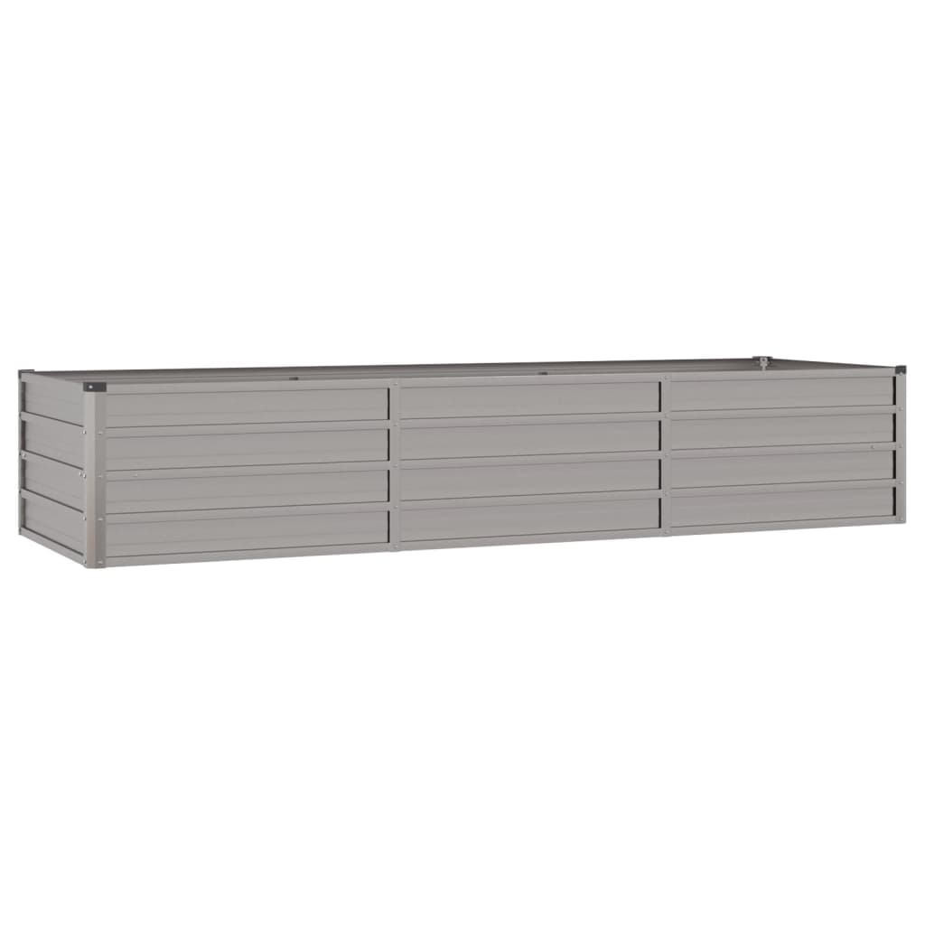 Letto Rialzato da Giardino Ruggine 240x80x45 cm Acciaio Corten - homemem39