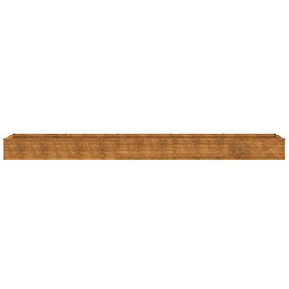 Letto rialzato da giardino 482x50x36 cm in acciaio Corten | homemem39