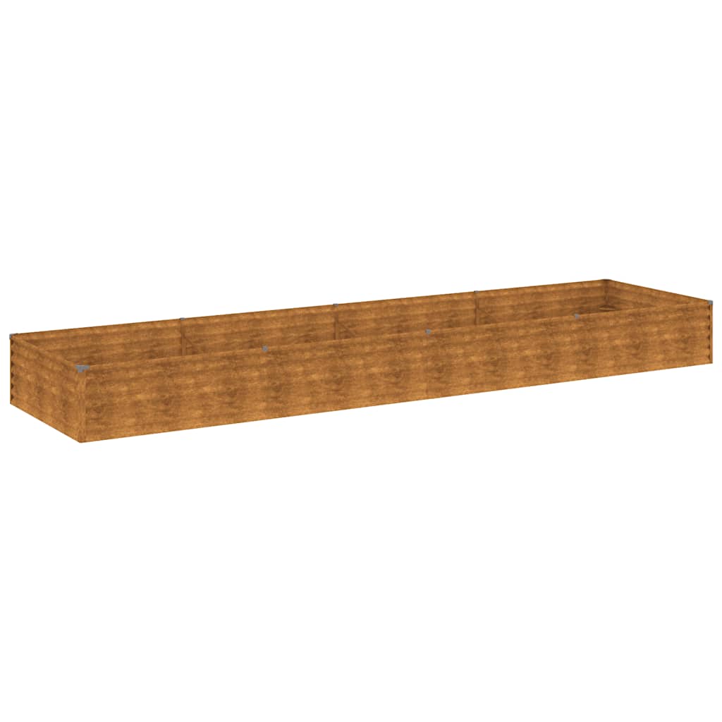 Fioriera Rialzata da Giardino 387x100x36 cm in Acciaio Corten | homemem39