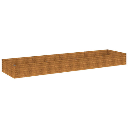 Fioriera Rialzata da Giardino 387x100x36 cm in Acciaio Corten | homemem39