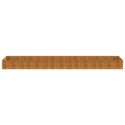 Fioriera Rialzata da Giardino 482x100x36 cm in Acciaio Corten | homemem39