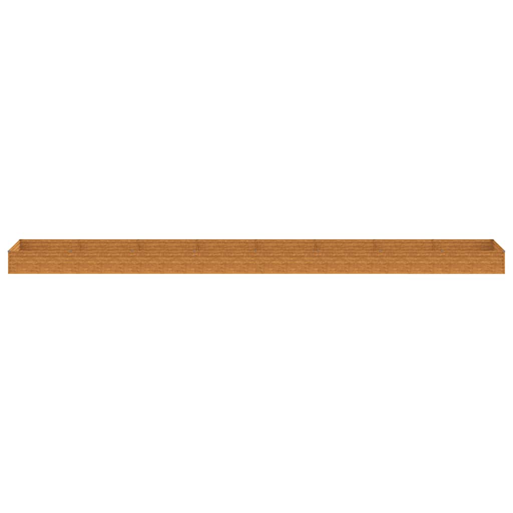 Fioriera Rialzata da Giardino 770x100x36 cm in Acciaio Corten | homemem39