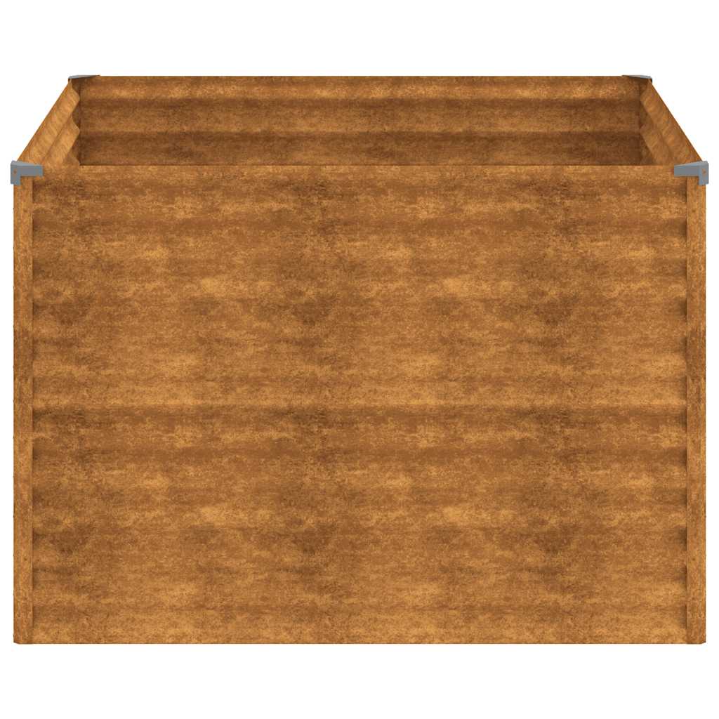 Fioriera Rialzata da Giardino 100x100x69 cm in Acciaio Corten | homemem39