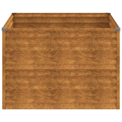 Fioriera Rialzata da Giardino 100x100x69 cm in Acciaio Corten | homemem39