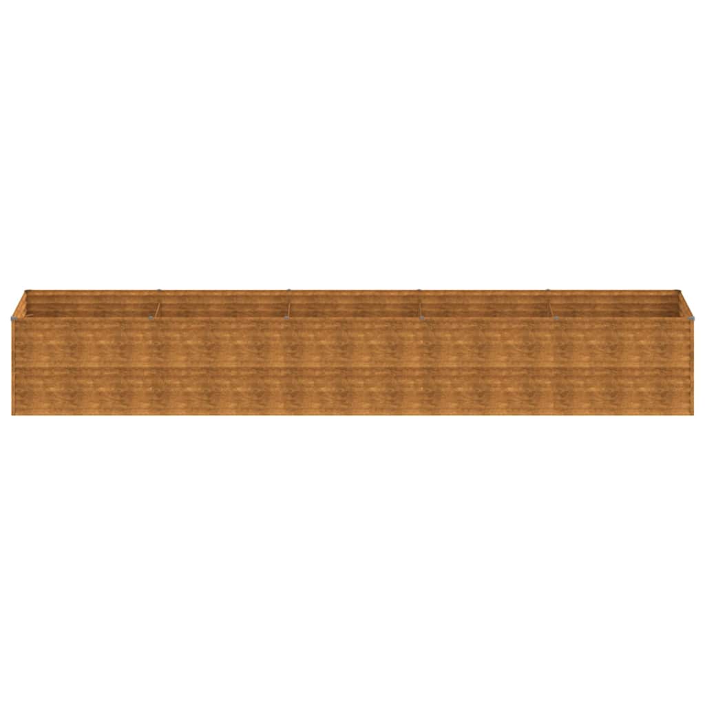 Fioriera Rialzata da Giardino 479x100x69 cm in Acciaio Corten | homemem39