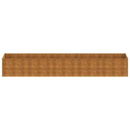 Fioriera Rialzata da Giardino 479x100x69 cm in Acciaio Corten | homemem39