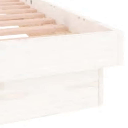 Giroletto con LED Bianco 90x200 cm in Legno Massello | homemem39