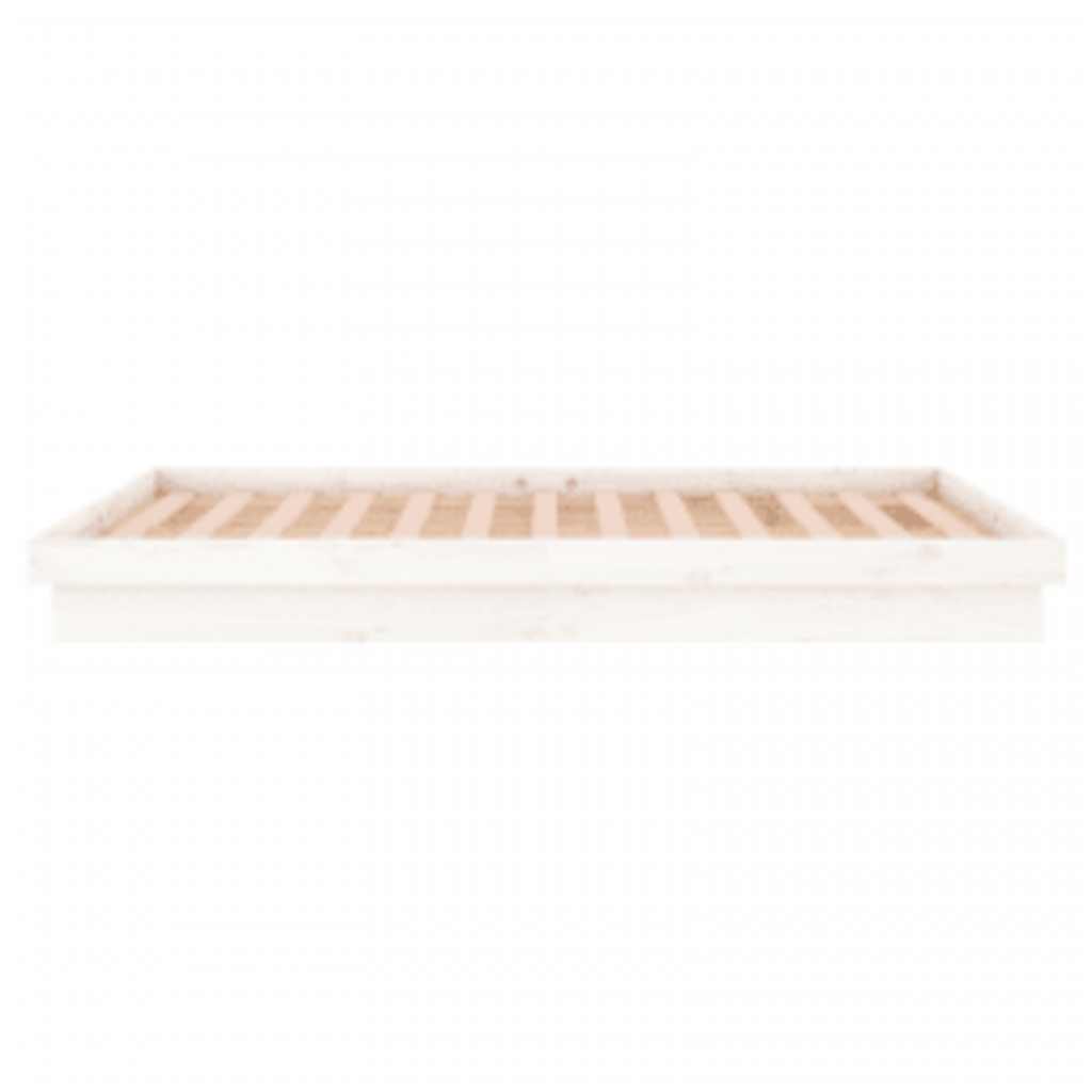 Giroletto con LED Bianco 140x200 cm in Legno Massello | homemem39