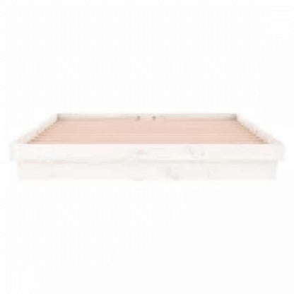 Giroletto con LED Bianco 160x200 cm in Legno Massello | homemem39