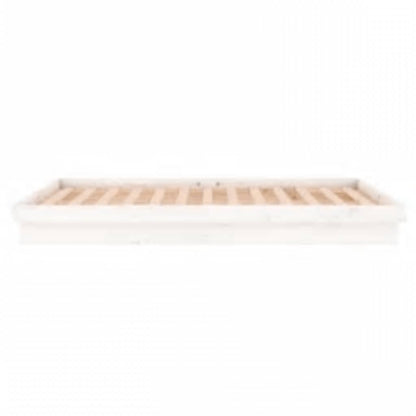 Giroletto con LED Bianco 160x200 cm in Legno Massello | homemem39