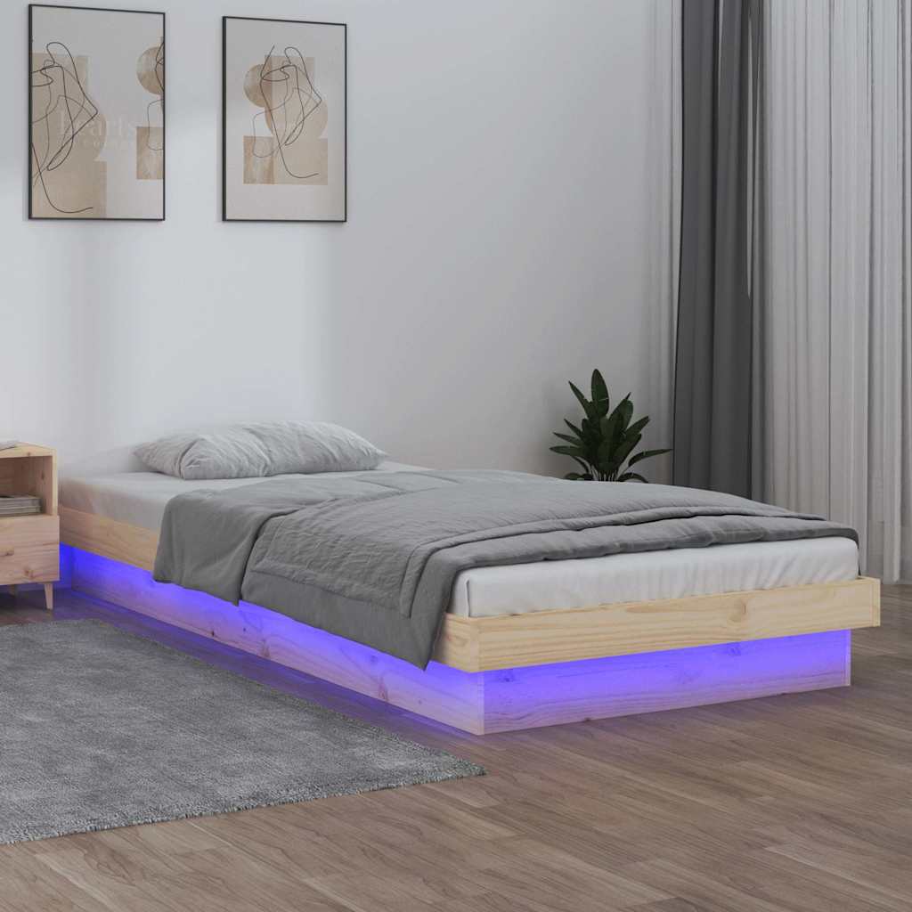 Giroletto LED 75x190 cm Small Single Legno Massello